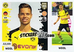 Figurina Julian Weigl - FIFA 365: 2018-2019. Grey backs - Panini