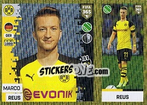 Sticker Marco Reus - FIFA 365: 2018-2019. Grey backs n. 191 - Panini