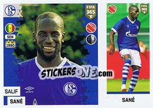 Sticker Salif Sané - FIFA 365: 2018-2019. Grey backs - Panini