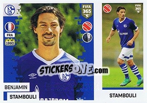 Sticker Benjamin Stambouli - FIFA 365: 2018-2019. Grey backs - Panini