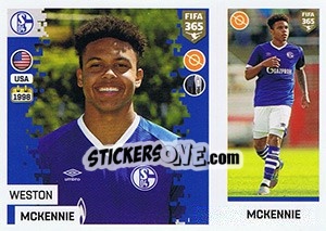 Sticker Weston Mckennie - FIFA 365: 2018-2019. Grey backs n. 198 - Panini