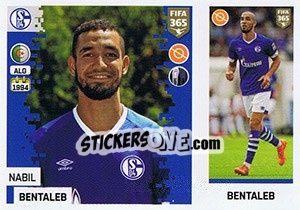 Sticker Nabil Bentaleb - FIFA 365: 2018-2019. Grey backs - Panini