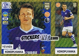Sticker Yevhen Konoplyanka - FIFA 365: 2018-2019. Grey backs - Panini