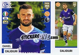Sticker Daniel Caligiuri - FIFA 365: 2018-2019. Grey backs - Panini