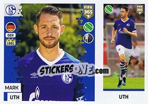 Sticker Mark Uth - FIFA 365: 2018-2019. Grey backs n. 205 - Panini
