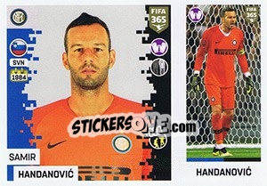 Sticker Samir Handanovic - FIFA 365: 2018-2019. Grey backs - Panini