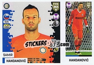 Sticker Samir Handanovic - FIFA 365: 2018-2019. Grey backs n. 208 - Panini