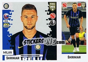 Figurina Milan Škriniar - FIFA 365: 2018-2019. Grey backs - Panini