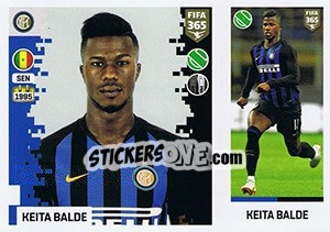 Sticker Keita Balde - FIFA 365: 2018-2019. Grey backs - Panini