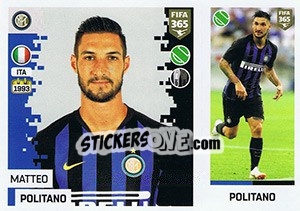 Sticker Matteo Politano - FIFA 365: 2018-2019. Grey backs - Panini