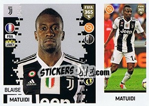 Sticker Blaise Matuidi - FIFA 365: 2018-2019. Grey backs - Panini