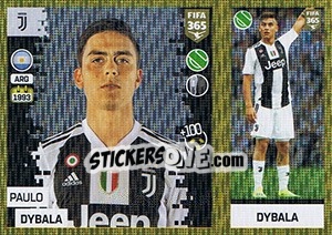 Sticker Paulo Dybala - FIFA 365: 2018-2019. Grey backs n. 239 - Panini