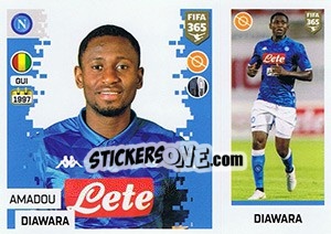 Sticker Amadou Diawara - FIFA 365: 2018-2019. Grey backs - Panini