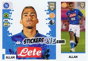 Sticker Allan - FIFA 365: 2018-2019. Grey backs - Panini