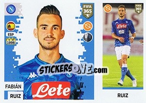 Sticker Fabián Ruiz - FIFA 365: 2018-2019. Grey backs n. 248 - Panini