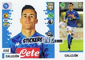 Sticker José Callejón - FIFA 365: 2018-2019. Grey backs - Panini