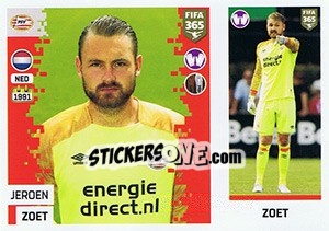 Cromo Jeroen Zoet - FIFA 365: 2018-2019. Grey backs - Panini