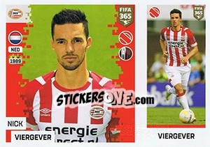 Sticker Nick Viergever - FIFA 365: 2018-2019. Grey backs - Panini