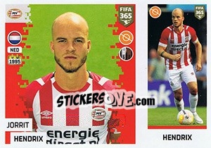 Sticker Jorrit Hendrix - FIFA 365: 2018-2019. Grey backs - Panini