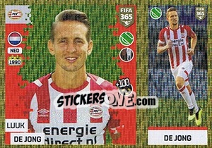 Sticker Luuk de Jong - FIFA 365: 2018-2019. Grey backs - Panini