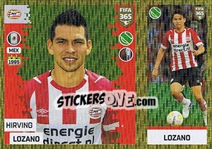 Sticker Hirving Lozano - FIFA 365: 2018-2019. Grey backs - Panini