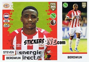 Sticker Steven Bergwijn - FIFA 365: 2018-2019. Grey backs n. 270 - Panini
