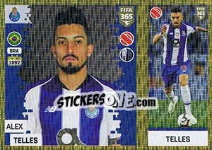 Sticker Alex Telles - FIFA 365: 2018-2019. Grey backs - Panini