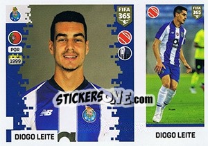 Sticker Diogo Leite - FIFA 365: 2018-2019. Grey backs - Panini