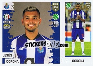 Sticker Jesús Corona - FIFA 365: 2018-2019. Grey backs n. 284 - Panini