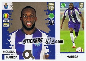 Sticker Moussa Marega - FIFA 365: 2018-2019. Grey backs - Panini