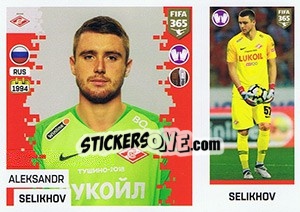 Sticker Aleksandr Selikhov - FIFA 365: 2018-2019. Grey backs - Panini