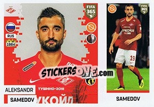 Sticker Aleksandr Samedov - FIFA 365: 2018-2019. Grey backs - Panini