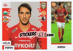 Sticker Ivelin Popov - FIFA 365: 2018-2019. Grey backs - Panini