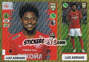 Sticker Luiz Adriano - FIFA 365: 2018-2019. Grey backs n. 303 - Panini