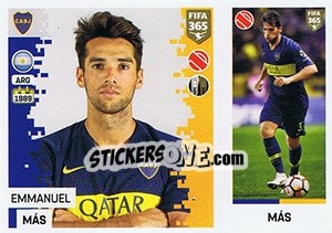 Sticker Emmanuel Más - FIFA 365: 2018-2019. Grey backs - Panini