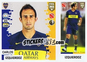Sticker Carlos Izquierdoz - FIFA 365: 2018-2019. Grey backs - Panini