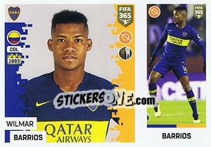 Cromo Wilmar Barrios - FIFA 365: 2018-2019. Grey backs - Panini