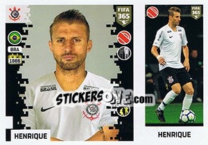 Sticker Henrique - FIFA 365: 2018-2019. Grey backs - Panini