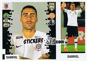 Sticker Gabriel - FIFA 365: 2018-2019. Grey backs - Panini