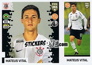 Sticker Mateus Vital - FIFA 365: 2018-2019. Grey backs - Panini