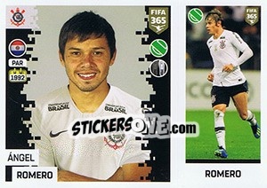 Sticker Ángel Romero - FIFA 365: 2018-2019. Grey backs - Panini
