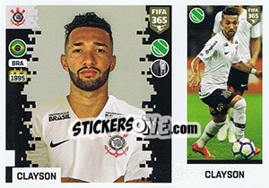 Sticker Clayson - FIFA 365: 2018-2019. Grey backs - Panini