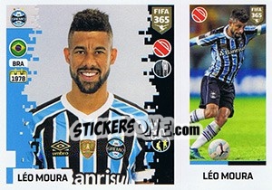 Sticker Léo Moura - FIFA 365: 2018-2019. Grey backs - Panini