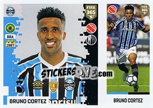 Sticker Bruno Cortez - FIFA 365: 2018-2019. Grey backs n. 340 - Panini