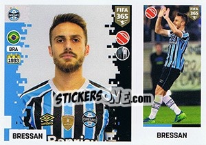 Sticker Bressan - FIFA 365: 2018-2019. Grey backs - Panini