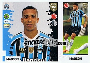 Sticker Madson - FIFA 365: 2018-2019. Grey backs - Panini