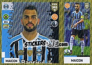 Sticker Maicon - FIFA 365: 2018-2019. Grey backs n. 343 - Panini