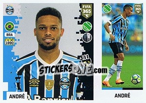 Sticker André - FIFA 365: 2018-2019. Grey backs - Panini