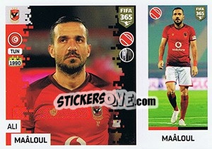 Sticker Ali Maâloul - FIFA 365: 2018-2019. Grey backs n. 353 - Panini