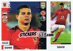 Sticker Saad Samir - FIFA 365: 2018-2019. Grey backs - Panini